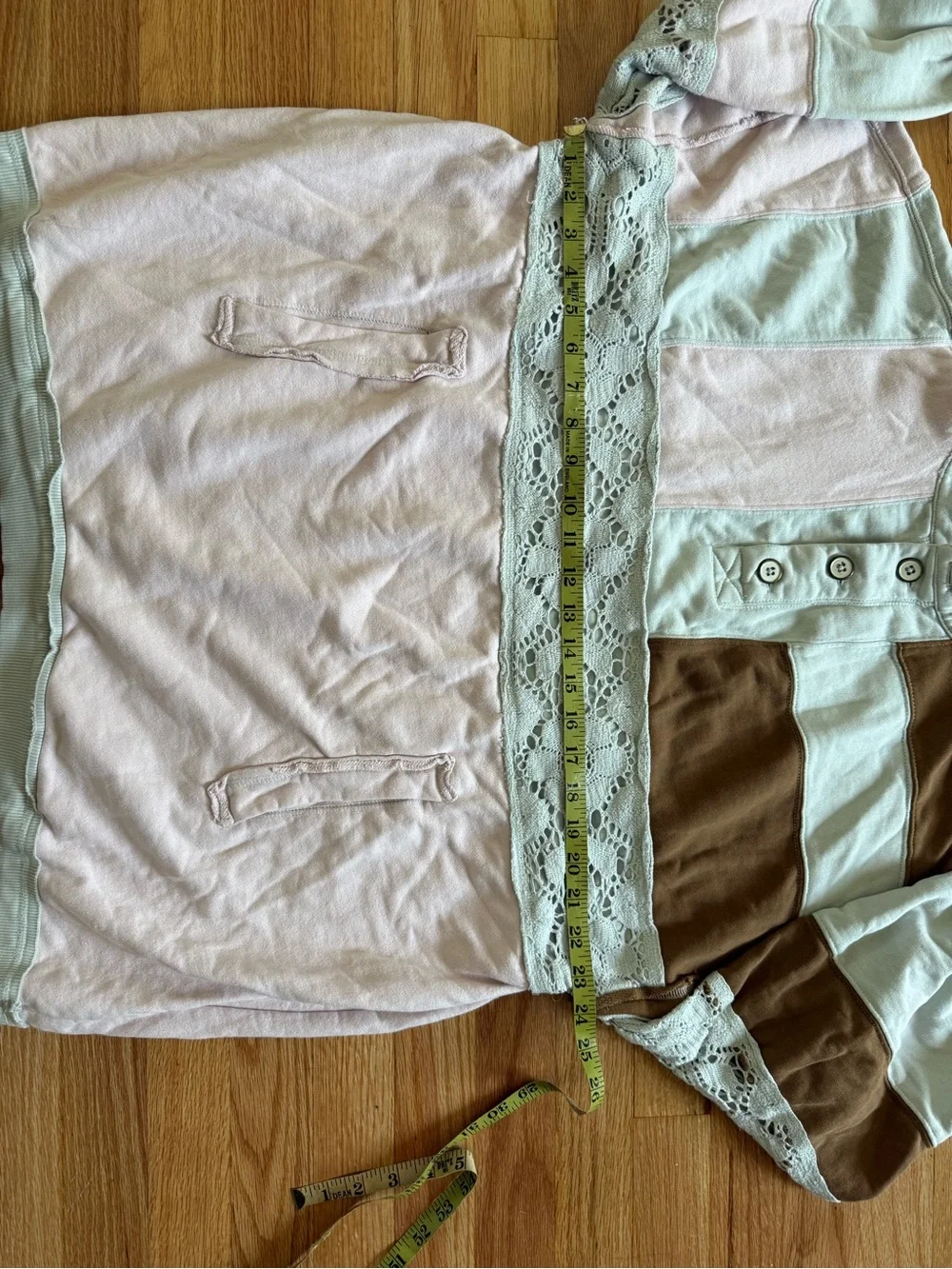Free People We The Free American Dream Polo in Mint Combo S - Picture 8 of 9